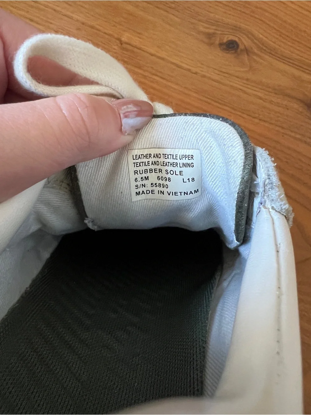 Tory Burch White and Olive Suede Sneakers